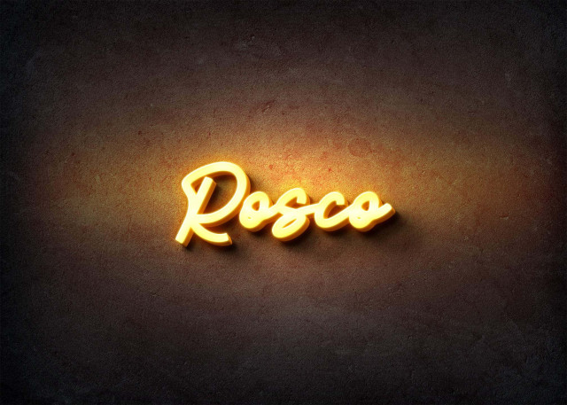 Free photo of Glow Name Profile Picture for Rosco