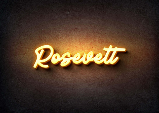 Free photo of Glow Name Profile Picture for Rosevelt