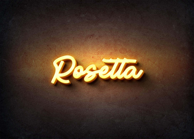 Free photo of Glow Name Profile Picture for Rosetta