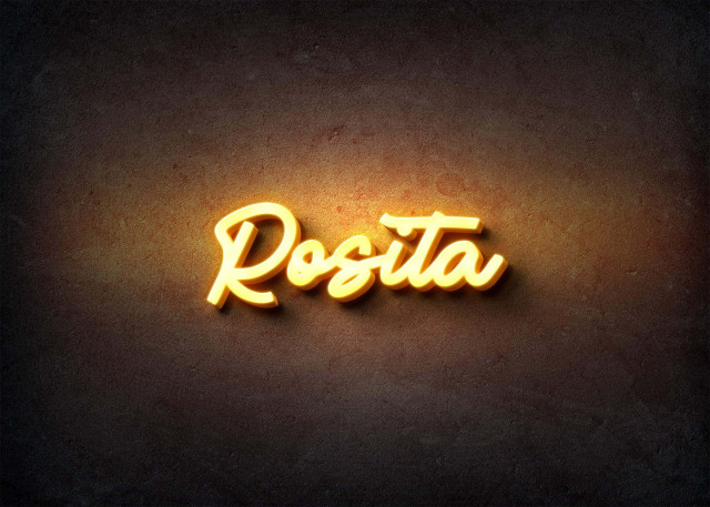 Free photo of Glow Name Profile Picture for Rosita