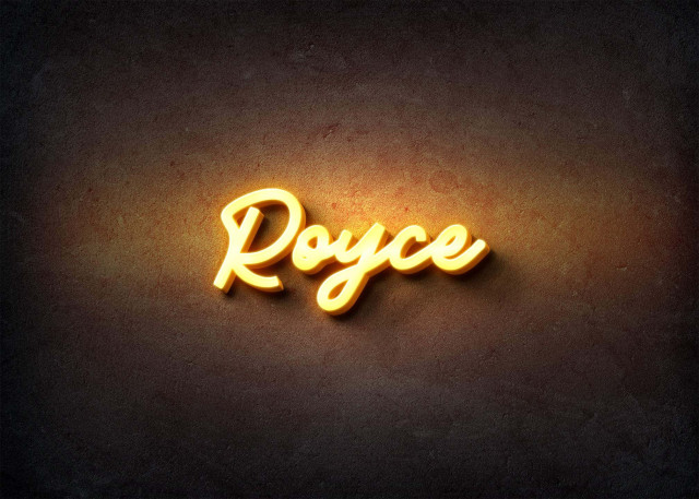 Free photo of Glow Name Profile Picture for Royce