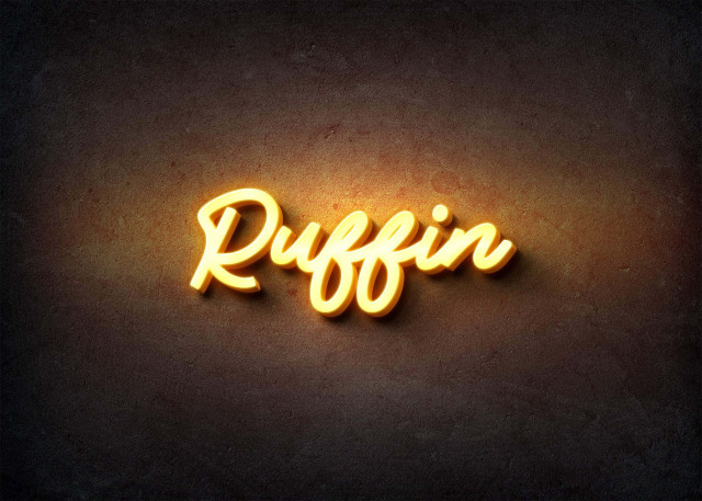 Free photo of Glow Name Profile Picture for Ruffin