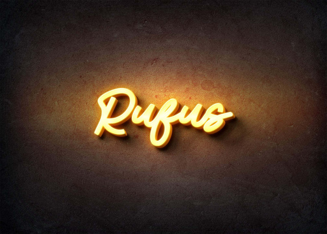 Free photo of Glow Name Profile Picture for Rufus