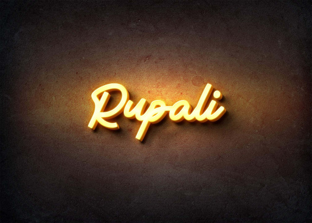 Free photo of Glow Name Profile Picture for Rupali