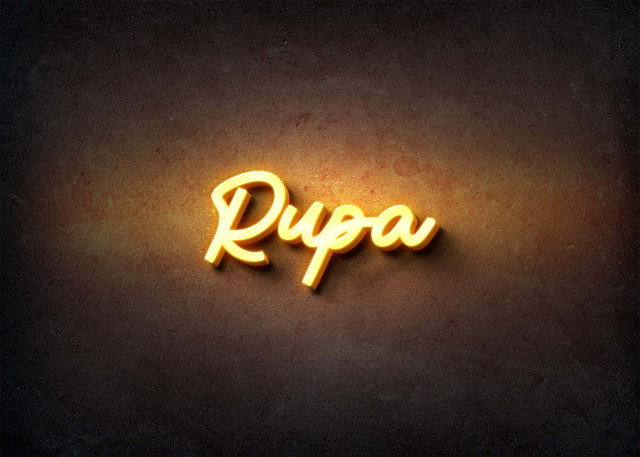 Free photo of Glow Name Profile Picture for Rupa