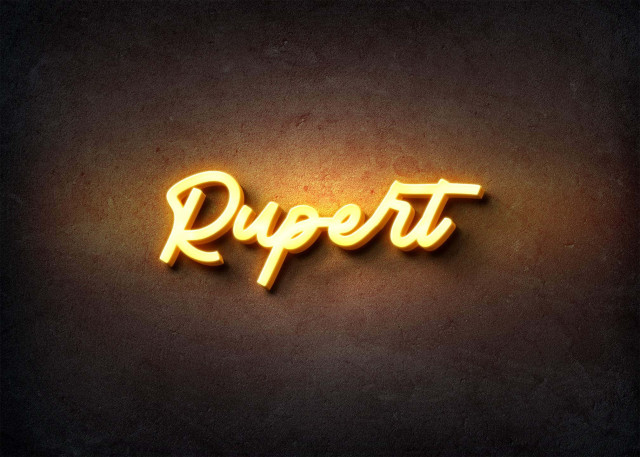 Free photo of Glow Name Profile Picture for Rupert