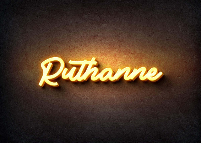 Free photo of Glow Name Profile Picture for Ruthanne