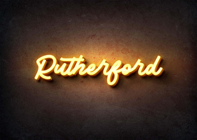 Free photo of Glow Name Profile Picture for Rutherford