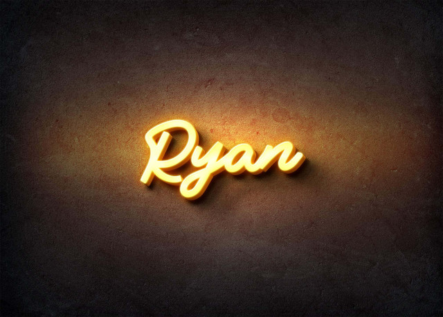 Free photo of Glow Name Profile Picture for Ryan