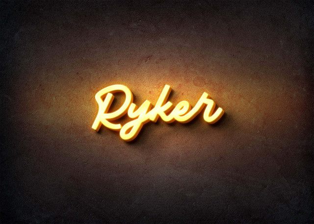 Free photo of Glow Name Profile Picture for Ryker
