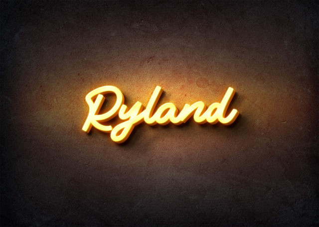 Free photo of Glow Name Profile Picture for Ryland