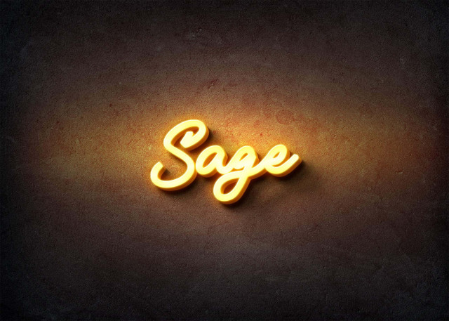 Free photo of Glow Name Profile Picture for Sage