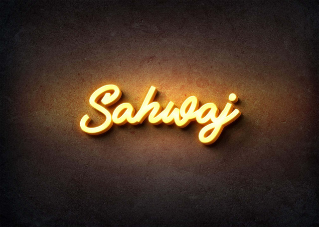 Free photo of Glow Name Profile Picture for Sahwaj