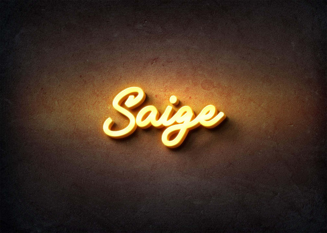 Free photo of Glow Name Profile Picture for Saige