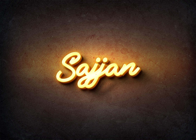 Free photo of Glow Name Profile Picture for Sajjan