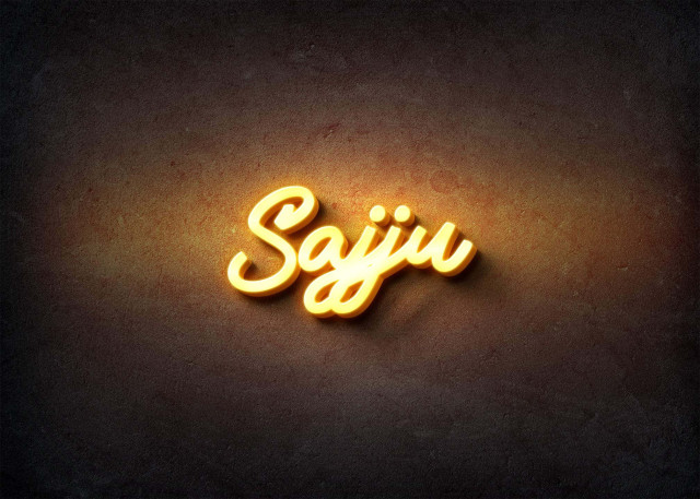 Free photo of Glow Name Profile Picture for Sajju