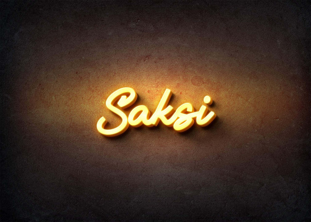 Free photo of Glow Name Profile Picture for Saksi