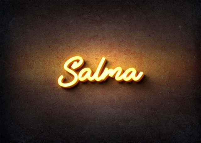 Free photo of Glow Name Profile Picture for Salma