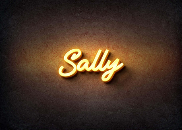 Free photo of Glow Name Profile Picture for Sally