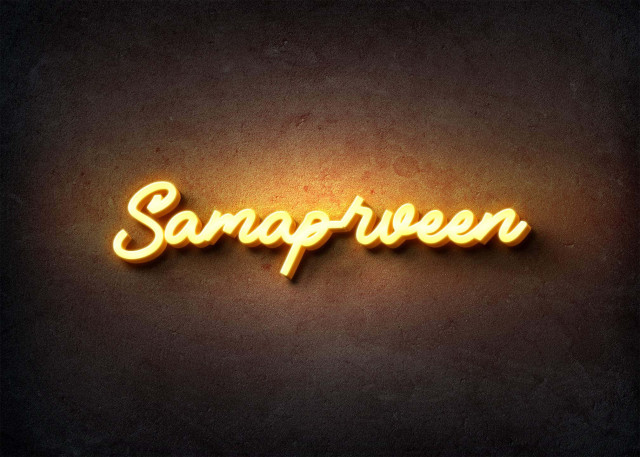 Free photo of Glow Name Profile Picture for Samaprveen