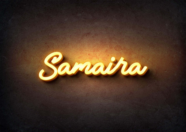 Free photo of Glow Name Profile Picture for Samaira