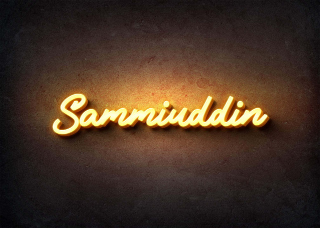 Free photo of Glow Name Profile Picture for Sammiuddin