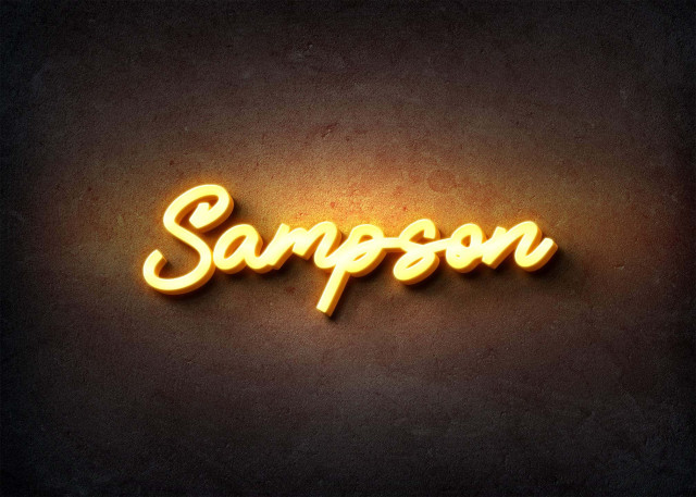 Free photo of Glow Name Profile Picture for Sampson