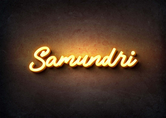 Free photo of Glow Name Profile Picture for Samundri