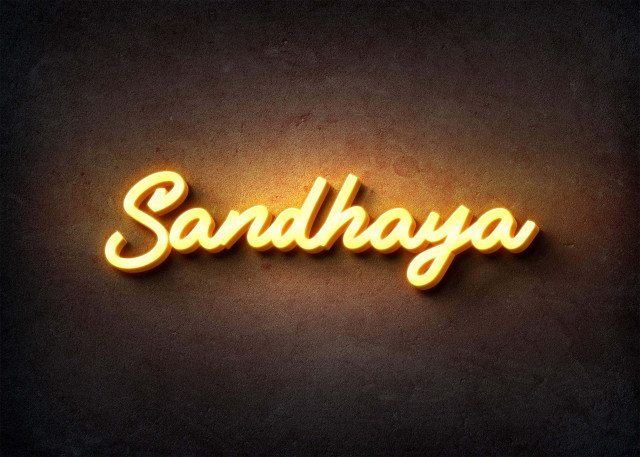 Free photo of Glow Name Profile Picture for Sandhaya