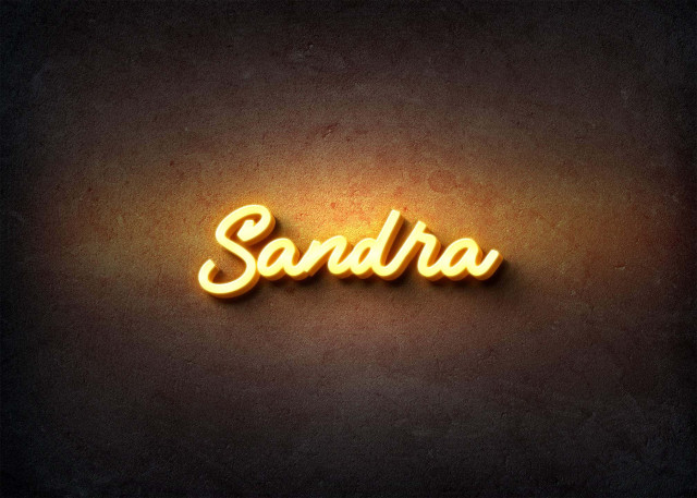 Free photo of Glow Name Profile Picture for Sandra