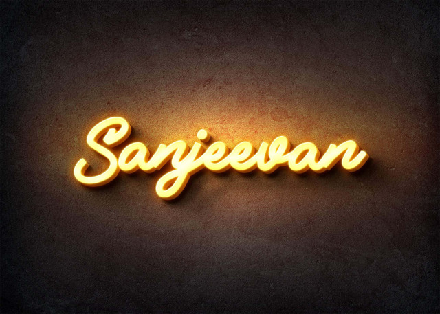 Free photo of Glow Name Profile Picture for Sanjeevan
