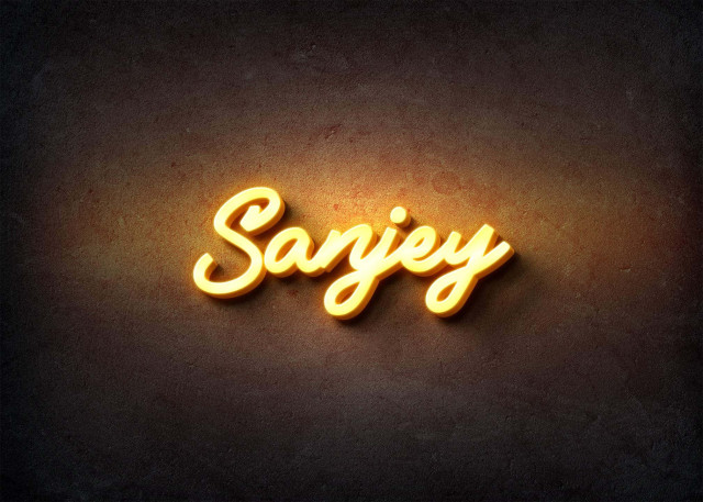 Free photo of Glow Name Profile Picture for Sanjey