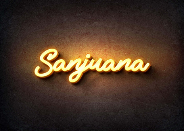 Free photo of Glow Name Profile Picture for Sanjuana