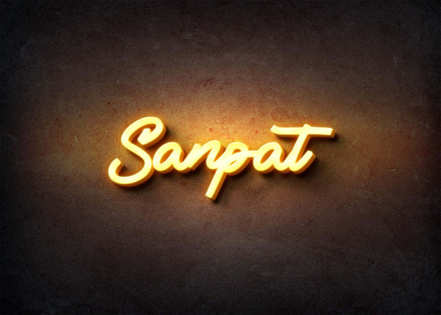 Free photo of Glow Name Profile Picture for Sanpat