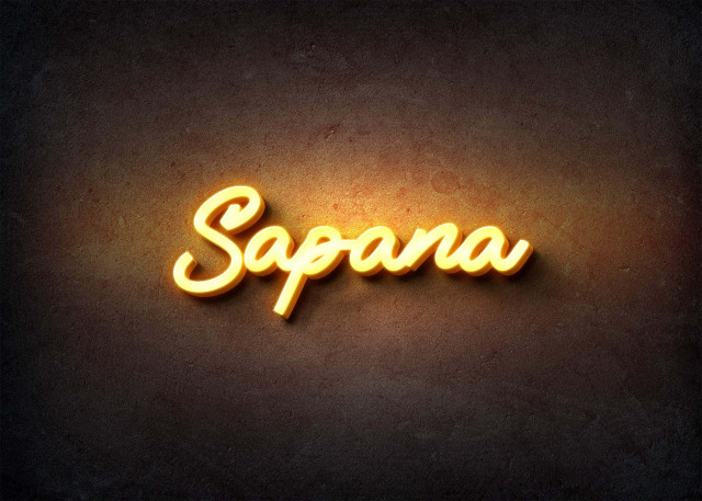 Free photo of Glow Name Profile Picture for Sapana