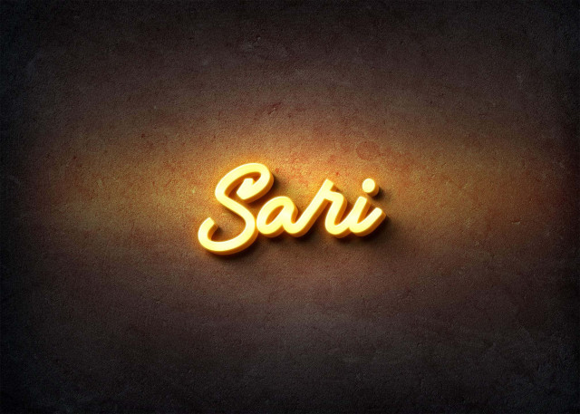 Free photo of Glow Name Profile Picture for Sari