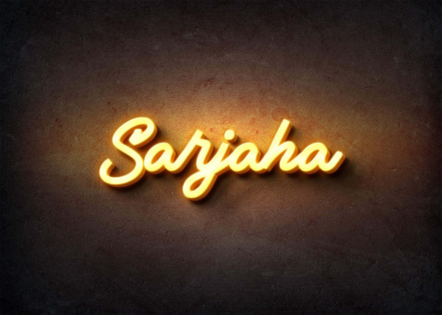 Free photo of Glow Name Profile Picture for Sarjaha