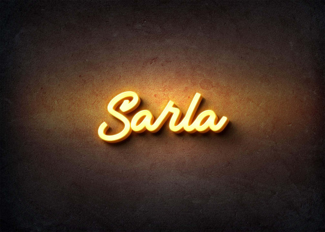 Free photo of Glow Name Profile Picture for Sarla