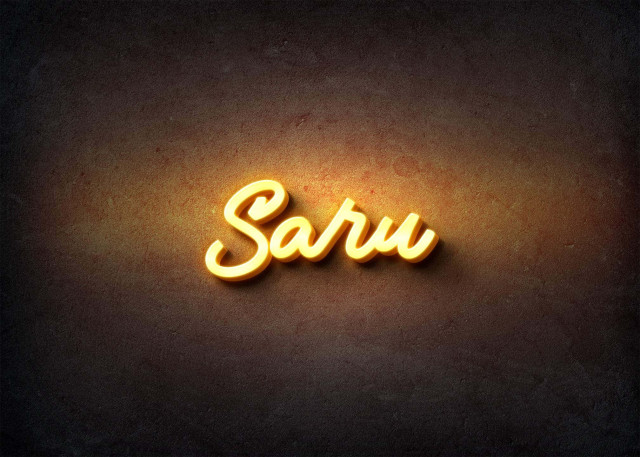 Free photo of Glow Name Profile Picture for Saru