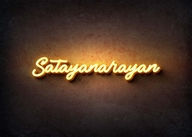Free photo of Glow Name Profile Picture for Satayanarayan