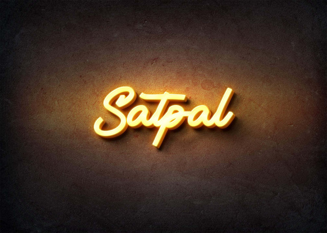 Free photo of Glow Name Profile Picture for Satpal