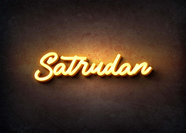 Free photo of Glow Name Profile Picture for Satrudan