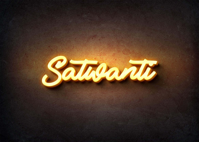 Free photo of Glow Name Profile Picture for Satwanti