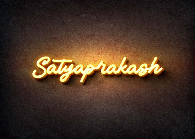 Free photo of Glow Name Profile Picture for Satyaprakash