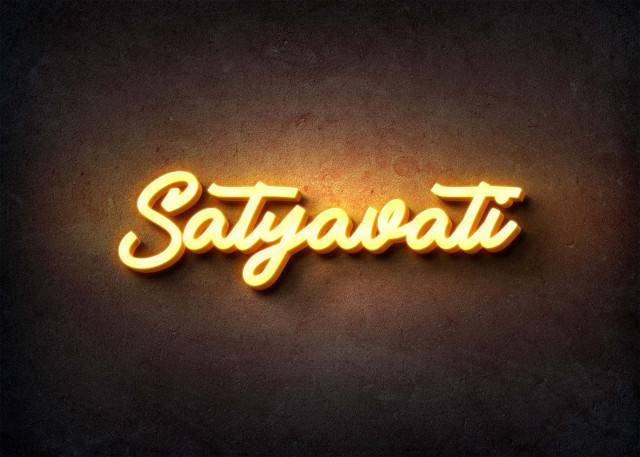 Free photo of Glow Name Profile Picture for Satyavati