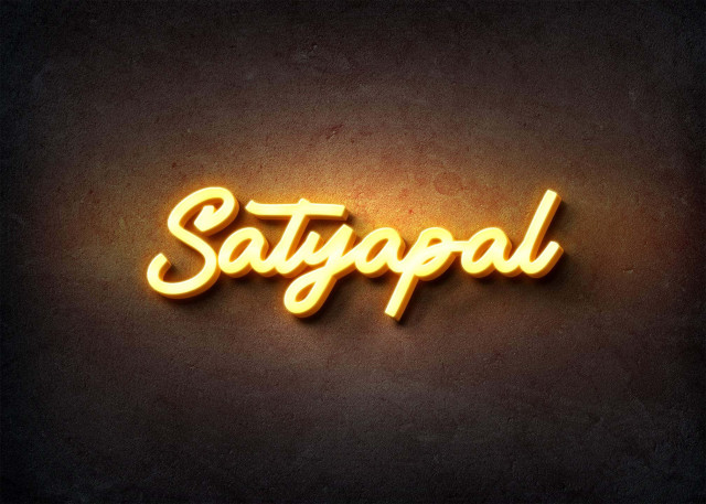 Free photo of Glow Name Profile Picture for Satyapal