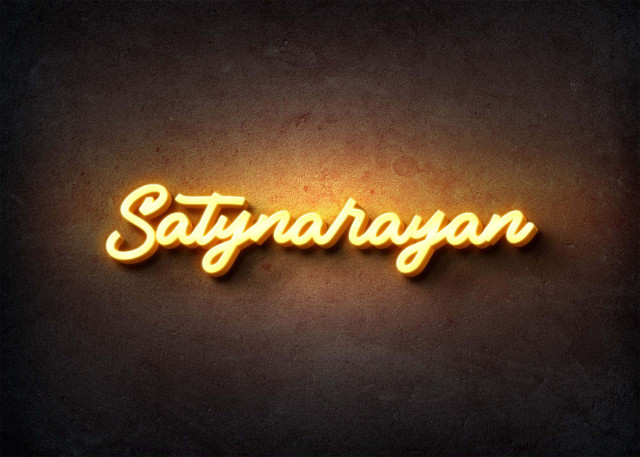 Free photo of Glow Name Profile Picture for Satynarayan