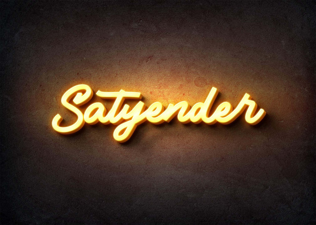 Free photo of Glow Name Profile Picture for Satyender