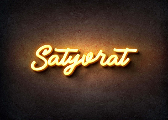 Free photo of Glow Name Profile Picture for Satyvrat