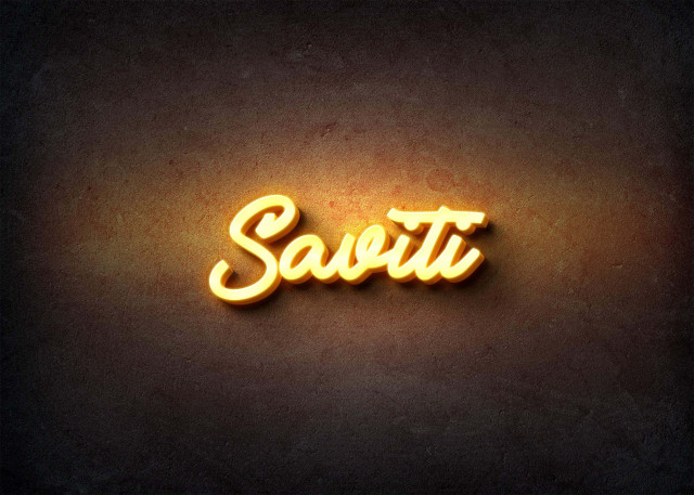 Free photo of Glow Name Profile Picture for Saviti